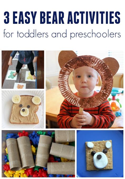 Three Easy Bear Themed Activities for Toddlers and Preschoolers - Toddler Approved