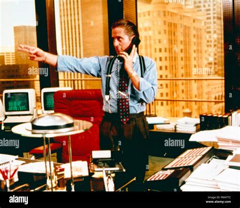 Michael Douglas "Wall Street" 1987 Stock Photo - Alamy