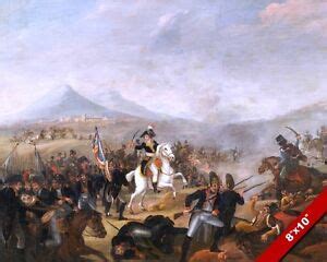 NAPOLEON AT THE BATTLE OF MARENGO PAINTING FRENCH WAR ART REAL CANVAS PRINT | eBay