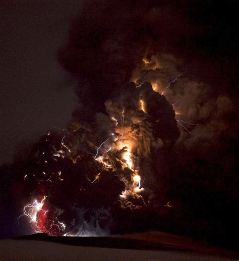 Volcanic Lightning, Iceland, April 2010 Photograph by Olivier Vandeginste