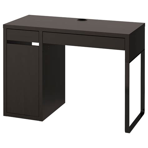 MICKE desk, black-brown, 105x50 cm - IKEA