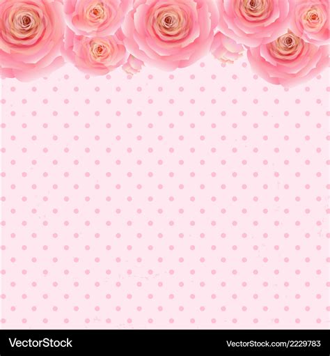 Pink rose background Royalty Free Vector Image