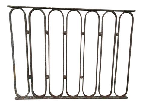 Antique Victorian Iron Fence Element | Chairish