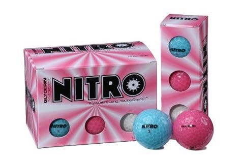 Nitro Nitro Glycerin Golf Balls (Pack of 12, Multi Colors) Athletics, Exercise, Workout, Sport ...