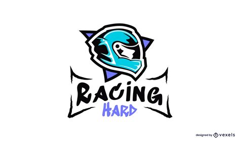 Racing Helmet Illustration Logo Vector Download