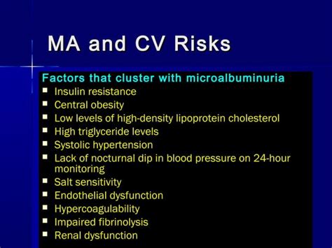 Microalbuminuria