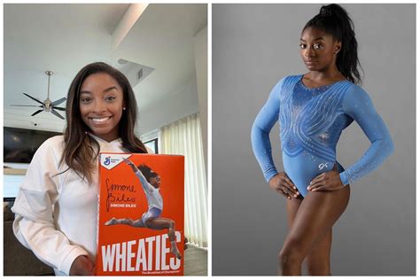 Simone Biles unveils Wheaties cereal with her picture on the box