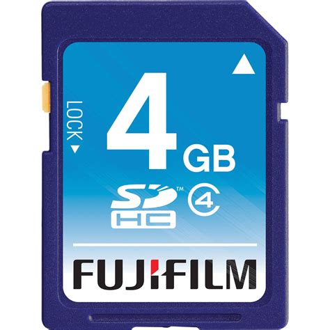 FUJIFILM 4GB SDHC Memory Card Class 4 600008957 B&H Photo Video