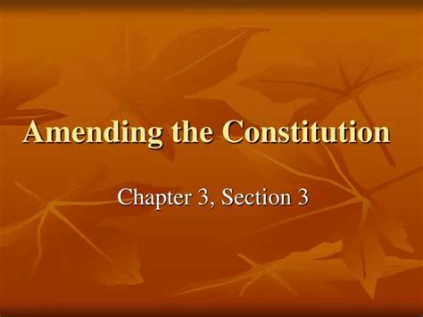 PPT - Amending the Constitution PowerPoint Presentation, free download - ID:5324772