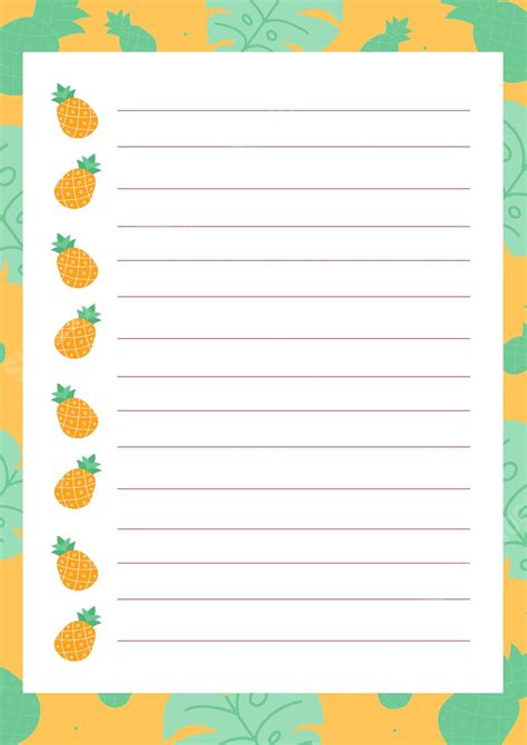 Diary Background Page Border And Printable Background in Word - Slidesdocs