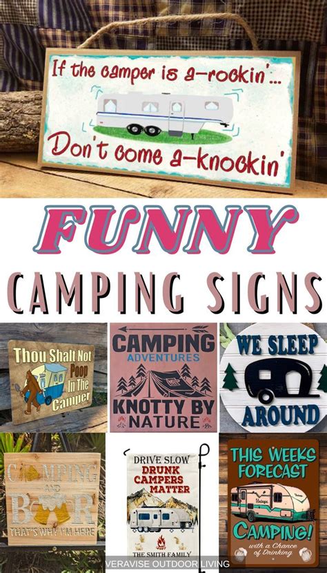 Hilarious Camping Signs to Bring Laughter to Your Campsite