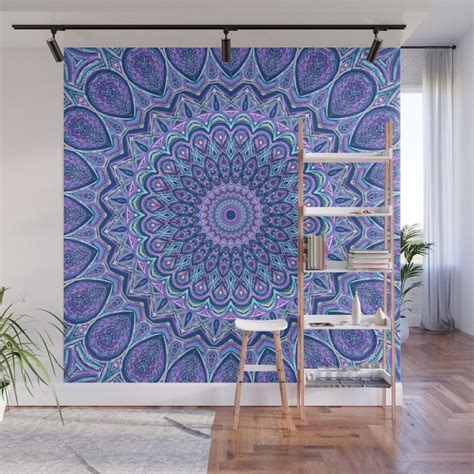 Purple Passion - Mandala Art Wall Mural by Jillian Amatt Designs | Society6