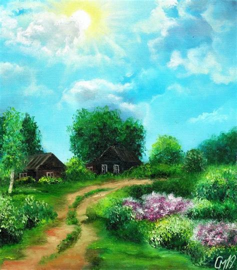 BRIGHT NOON. oil painting landscape Painting | Oil painting landscape ...