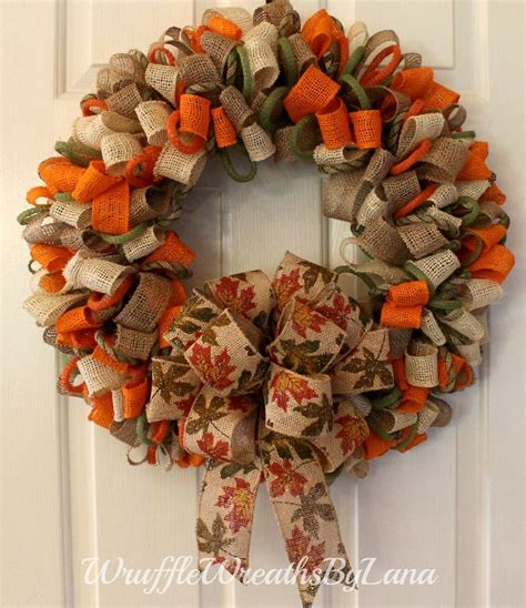 Ribbon Wreath Burlap Wreath Burlap Ribbon Wreath Everyday