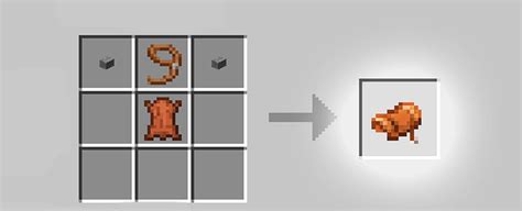 Minecraft Recipe For Saddle