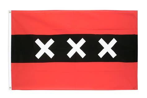 Amsterdam - 3x5 ft Flag (90x150 cm) - Royal-Flags