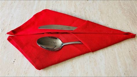 Napkin Folding Techniques With Silverware