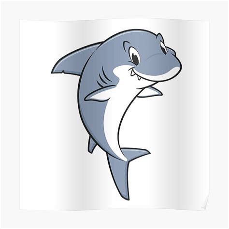 "Great White Shark" Poster for Sale by treasure-crafts | Redbubble