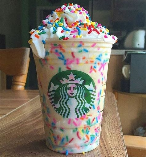 Starbucks secret menu: vanilla birthday cake batter frappe ...