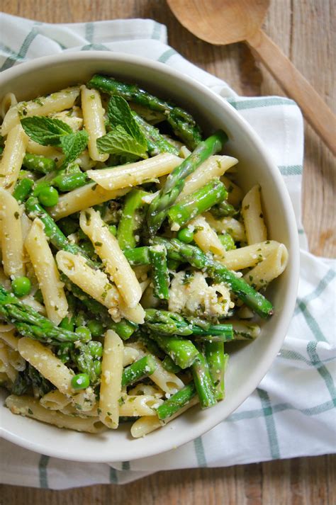 Spring Vegetable Pesto Pasta - Mom's Kitchen Handbook