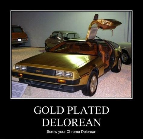 Gold plated Delorean | Delorean, Car museum, Dmc delorean