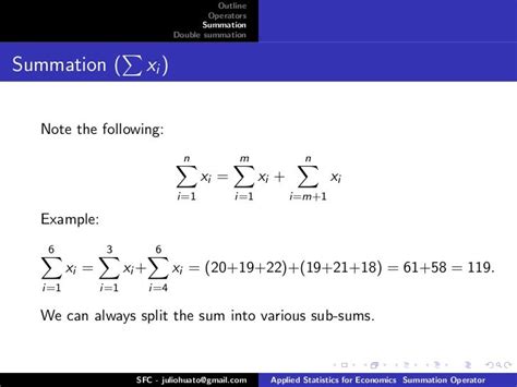 👍 Summation examples. Calculus I. 2019-02-05