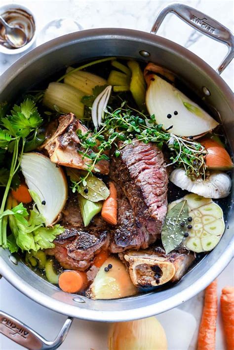 Easy Homemade Beef Broth Stock | foodiecrush.com