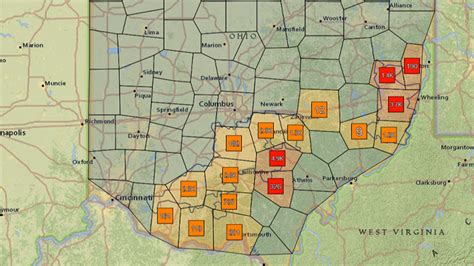 More than 18,000 South Central Power Company customers without electricity Friday morning