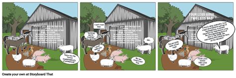 Animal Farm Scene 1 Storyboard por 4143befb