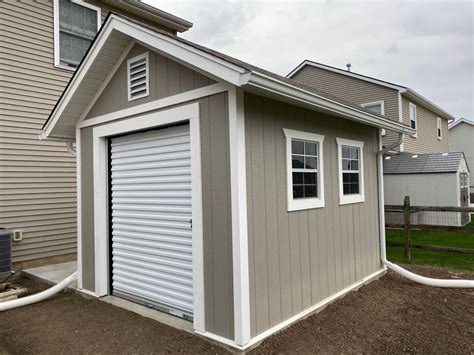 Backyard 10x12 shed with all PVC Board Trim and Overhead Door ...