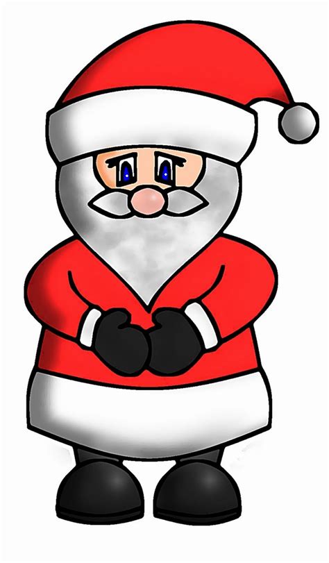 Cute Santa Drawing | Free download on ClipArtMag