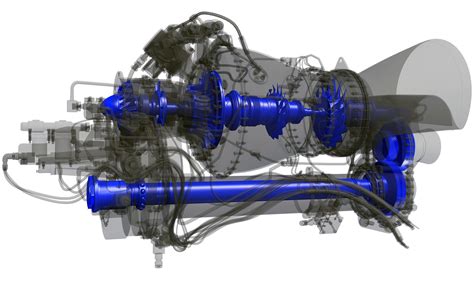 Turbomeca Arriel 2 Turboshaft Helicopter Engine 3D model | CGTrader