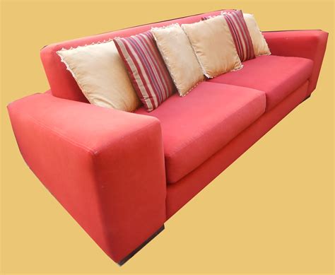 Uhuru Furniture & Collectibles: Modern Ultrasuede Sofa- SOLD