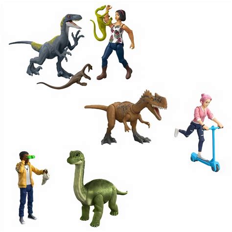 Jurassic World Camp Cretaceous Sammy, Velociraptor And Compys Human And Dino Pack With Action ...