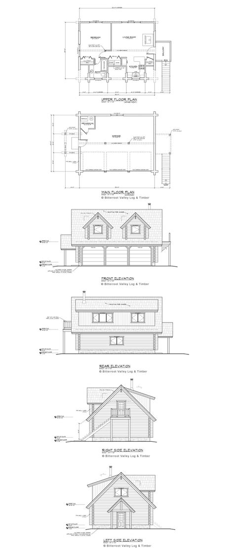 Log Garage Apartment Floor Plans | Garage apartment floor plans, Floor ...