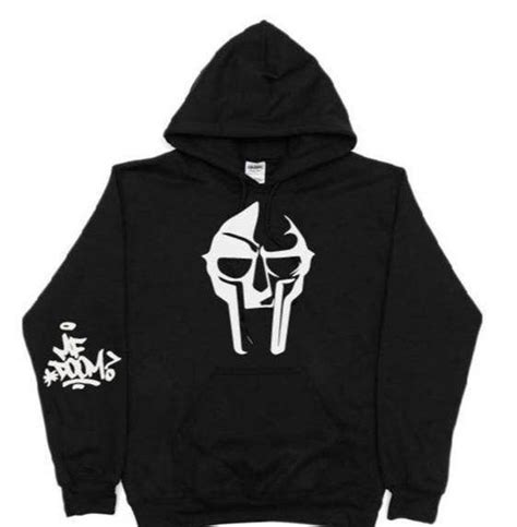 MF Doom Mask Hip Hop Pullover Hoodie - Etsy