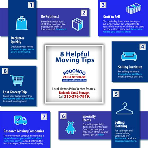 8 Helpful Moving Tips | Shared Info Graphics