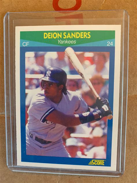 Mavin | 1990 SCORE RISING STARS DEION SANDERS RC NEW YORK YANKEES #40