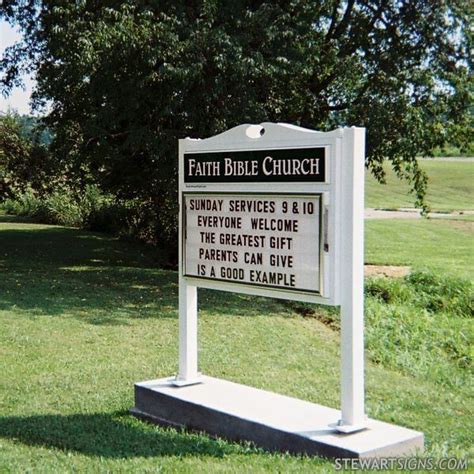 Church Sign for Faith Bible Church - Guysville, OH