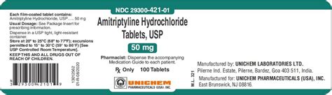 Amitriptyline - FDA prescribing information, side effects and uses