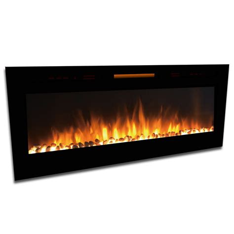 Image result for 63-inch built-in ventless propane fireplace insert | Wall mount electric ...