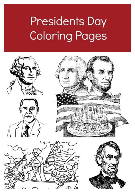 Free Printable Presidents Day Coloring Pages - Jinxy Kids