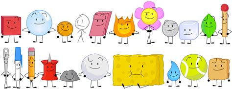 BFDI: Season 1 Cast by lukesamsthesecond on DeviantArt