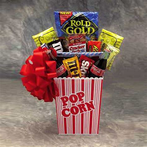 Popcorn Pack Snack Gift Basket Small | Popcorn gift, Popcorn gift basket, Food gift baskets