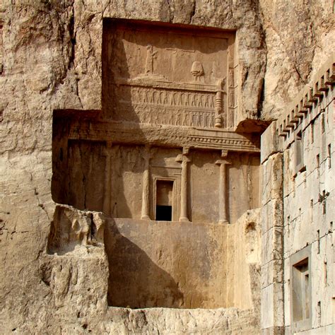 Naqsh-e Rustam is an ancient necropolis located about 12 km northwest ...