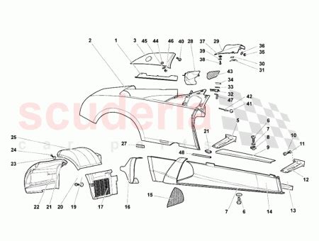 410810982 Lamborghini Murcielago RIGHT REAR WHEELARCH, CENTRAL PART