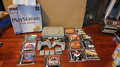 Sony PlayStation 1/PS1 Original SCPH-7501 Console/Gameshark/ 12 Game ...