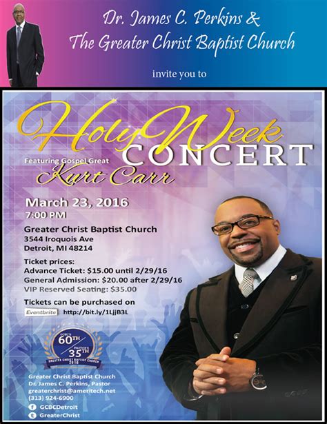 Presented by Dr. James C. Perkins & The Greater Christ Baptist Church – DetroitGospel.com