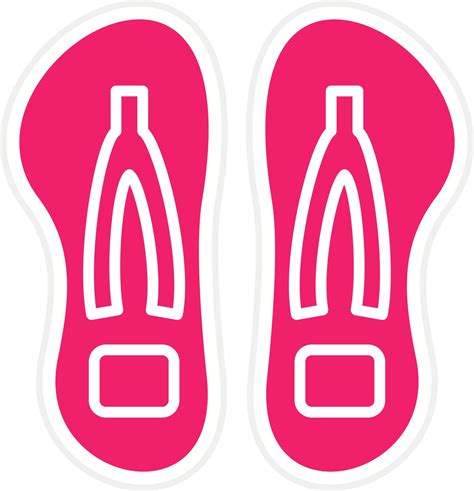 Flip Flop Vector Icon Style 22446639 Vector Art at Vecteezy