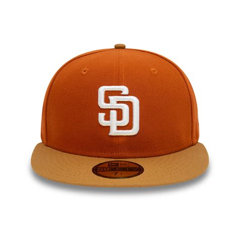 San Diego Padres Fall Colors Visor de contraste naranja 59FIFTY Gorra ajustada B9629_941 | New ...